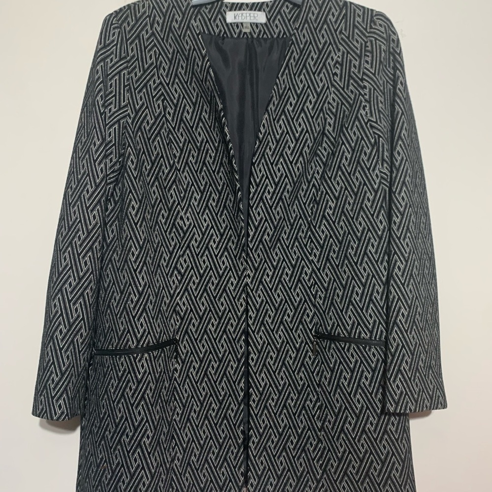Kasper knit open-front jacket or blazer Large